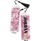 Pink Camo Bookmark with tassel - Front and Back