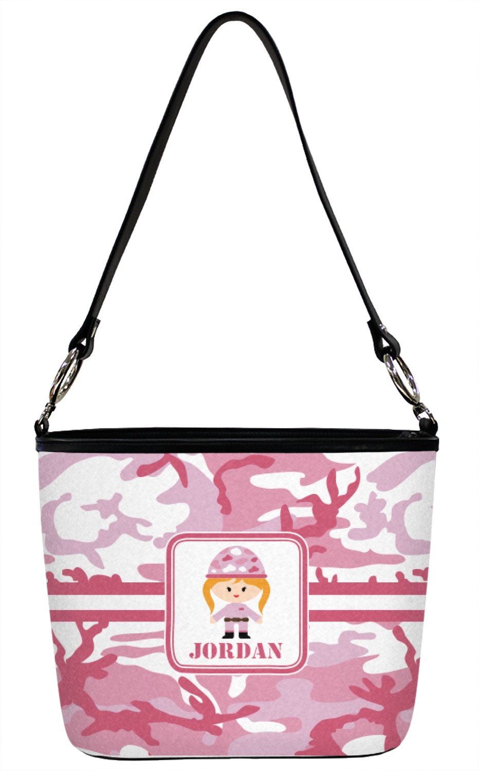 pink camo bum bag