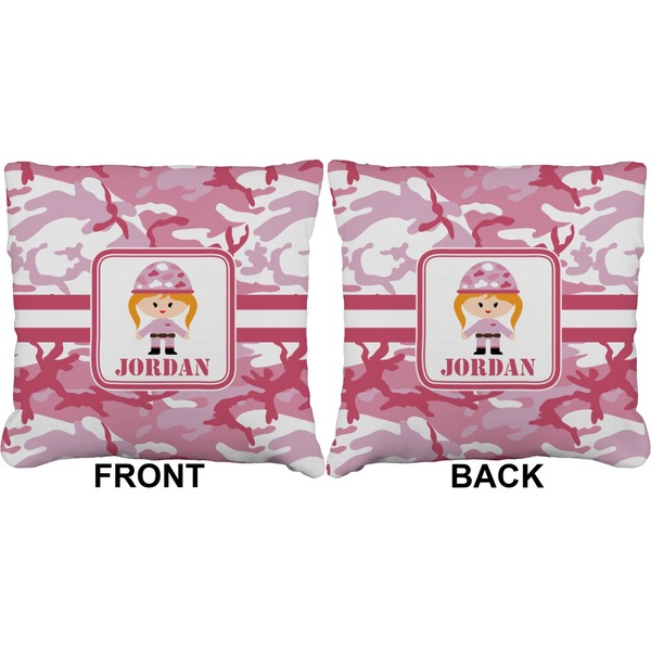 Pink Camo Burlap Pillow Approval