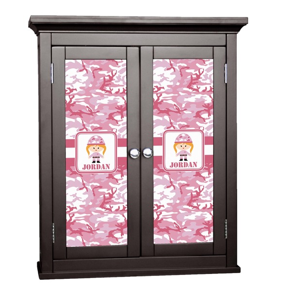 Custom Pink Camo Cabinet Decal - Custom Size (Personalized)
