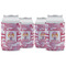 Pink Camo Can Cooler (12 oz) - Set of 4 w/ Name or Text