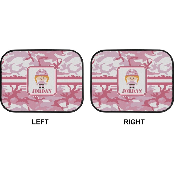Pink Camo Car Floor Mats (Back Seat) (Approval)