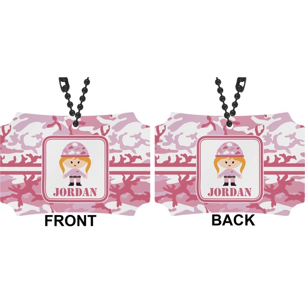 Pink Camo Car Ornament - Berlin (Approval)