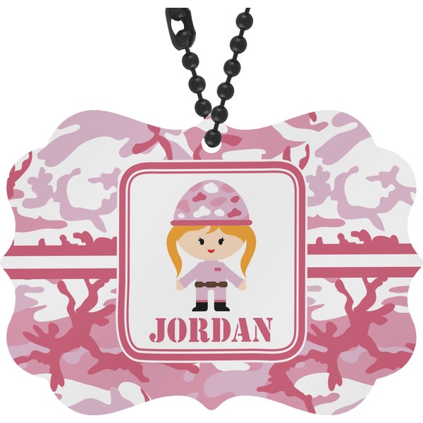 Custom Pink Camo Rear View Mirror Decor (Personalized)