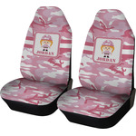 Pink Camo Car Seat Covers (Set of Two) (Personalized)
