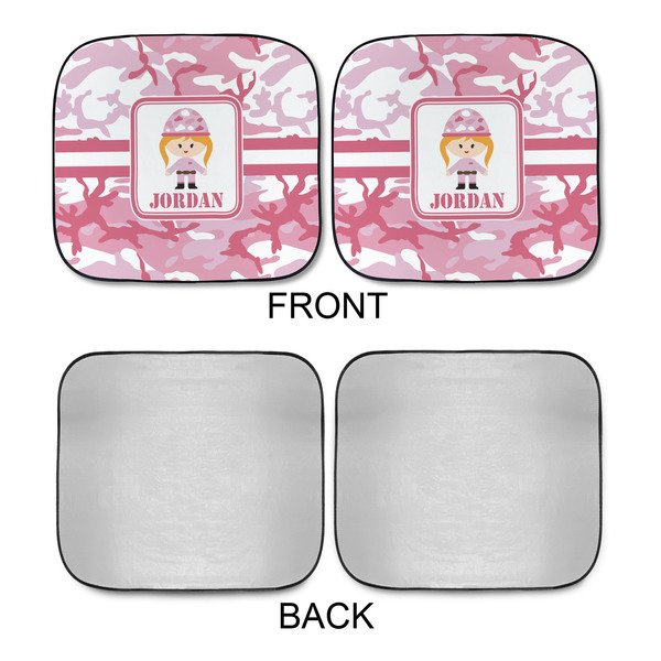 Pink Camo Car Sun Shades - APPROVAL