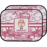 Pink Camo Car Floor Mats (Back Seat) (Personalized)