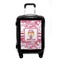 Pink Camo Carry On Hard Shell Suitcase - Front