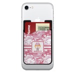 Pink Camo 2-in-1 Cell Phone Credit Card Holder & Screen Cleaner (Personalized)