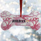 Pink Camo Ceramic Dog Ornament w/ Name or Text