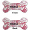 Pink Camo Ceramic Flat Ornament - Bone Front & Back (APPROVAL)