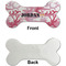 Pink Camo Ceramic Flat Ornament - Bone Front & Back Single Print (APPROVAL)