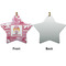 Pink Camo Ceramic Flat Ornament - Star Front & Back (APPROVAL)