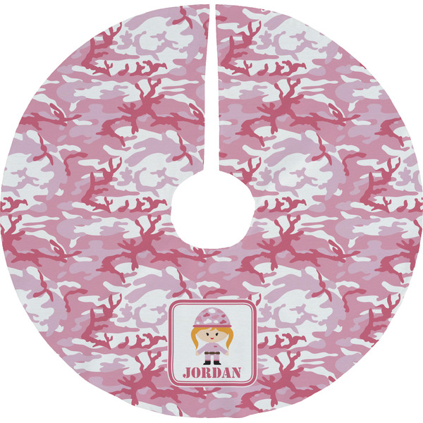 Custom Pink Camo Tree Skirt (Personalized)