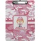 Pink Camo Clipboard (Letter Size) (Personalized)