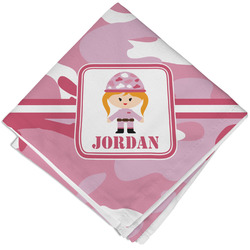 Pink Camo Cloth Napkin w/ Name or Text