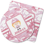 Pink Camo Rubber Backed Coaster (Personalized)