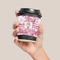 Pink Camo Coffee Cup Sleeve - LIFESTYLE