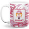 Pink Camo Coffee Mug - 11 oz - Full- White