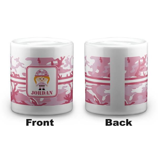 Pink Camo Coin Bank - Apvl