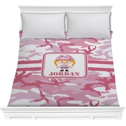 Pink Camo Comforter - Full / Queen (Personalized)