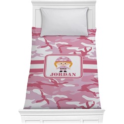 Pink Camo Comforter - Twin (Personalized)