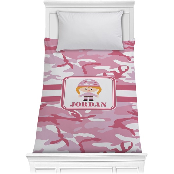 Custom Pink Camo Comforter - Twin XL (Personalized)