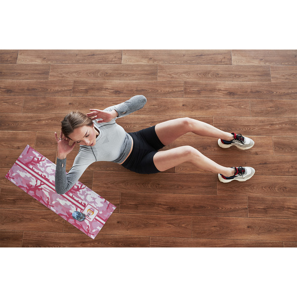 Pink Camo Cooling Towel- Lifestyle