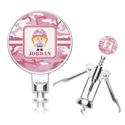 Pink Camo Corkscrew (Personalized)