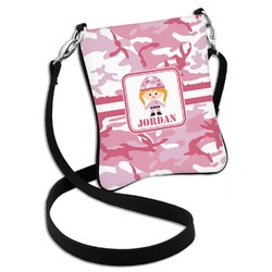 Pink Camo Cross Body Bag - 2 Sizes (Personalized)