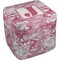 Pink Camo Cube Poof Ottoman (Bottom)