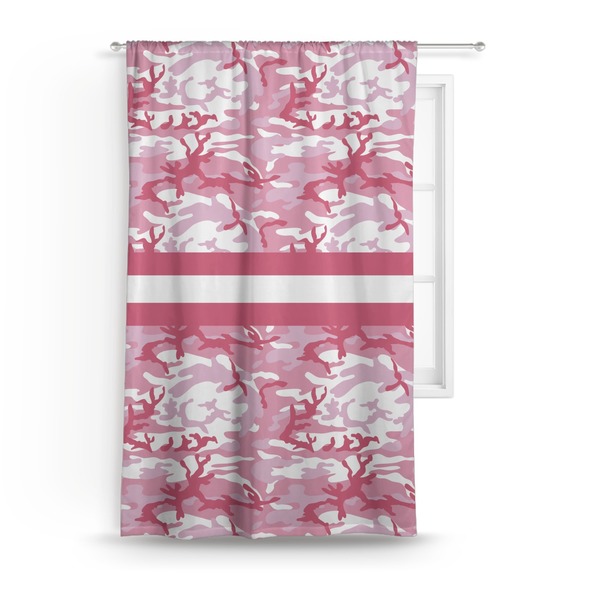 Custom Pink Camo Curtain - 50"x84" Panel