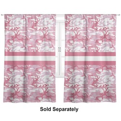 Pink Camo Curtain Panel - Custom Size