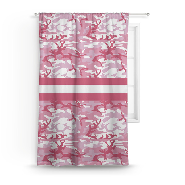 Custom Pink Camo Curtain Panel - Custom Size