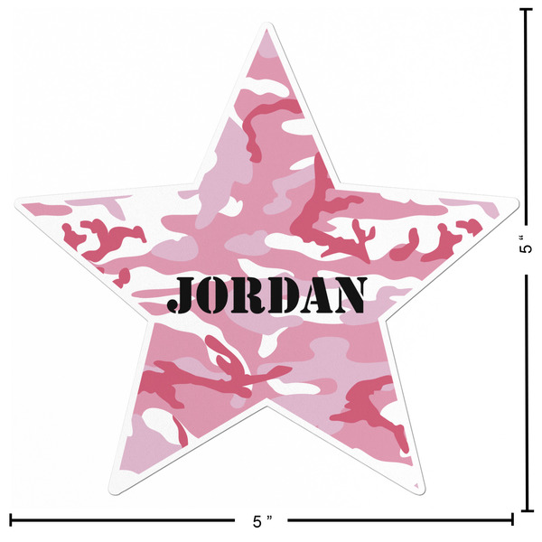 Pink Camo Custom Shape Iron On Patches - L - APPROVAL