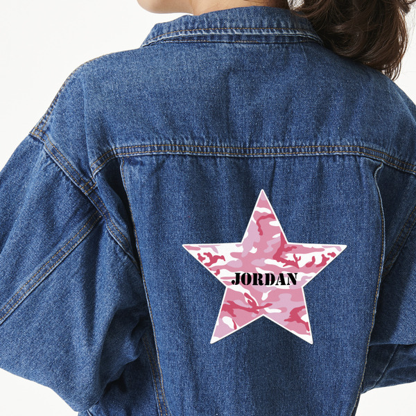 Custom Pink Camo Large Custom Shape Patch - 2XL (Personalized)