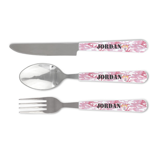 Custom Pink Camo Cutlery Set (Personalized)