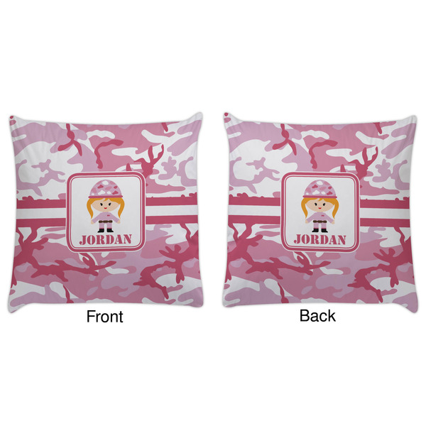 Pink Camo Decorative Pillow Case - Approval