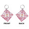 Pink Camo Diamond Keychain (Front + Back)
