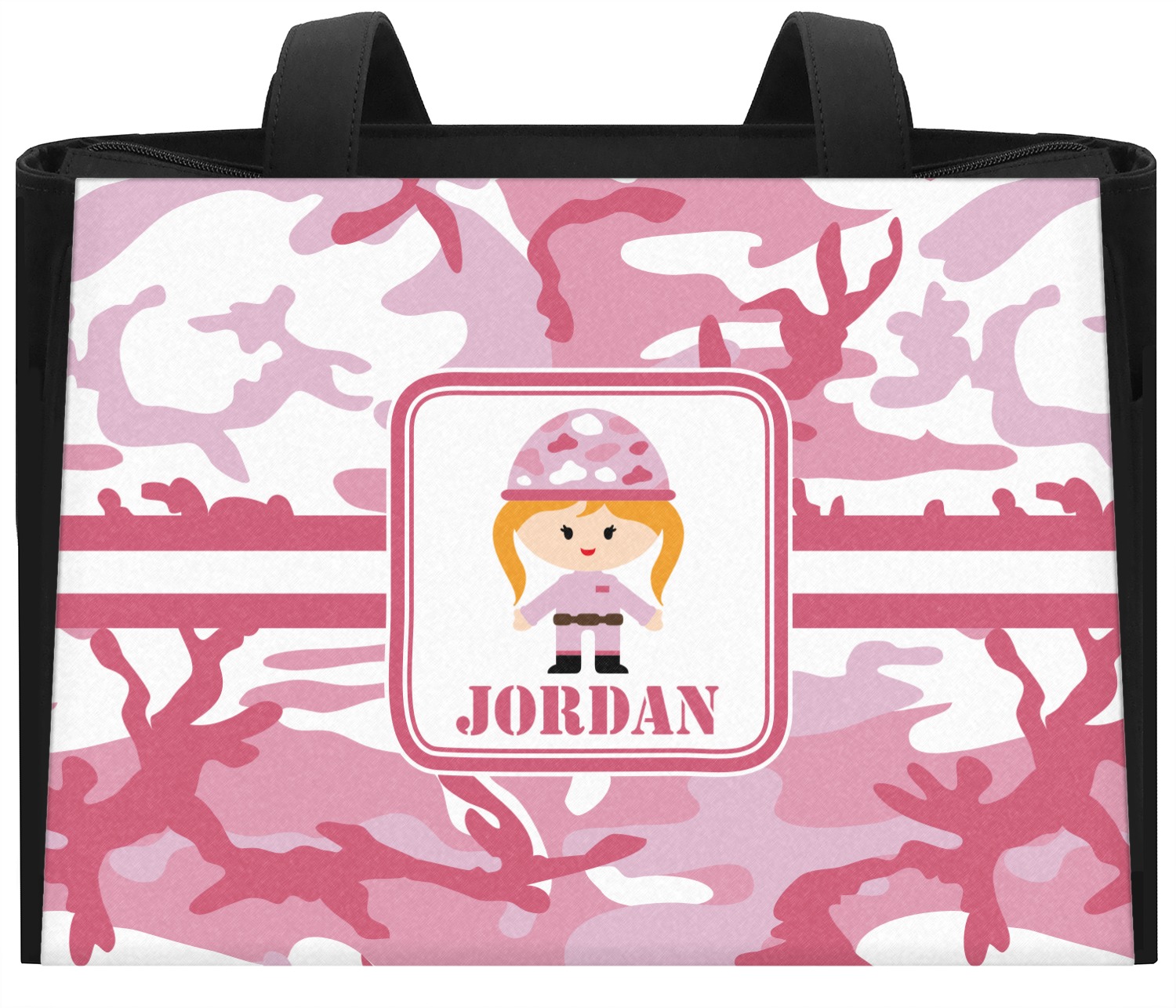 Pink Camo Diaper Bag - Front & Back (Personalized) - YouCustomizeIt