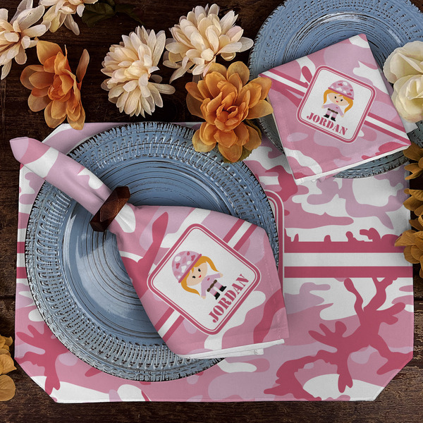 Pink Camo Dining Set