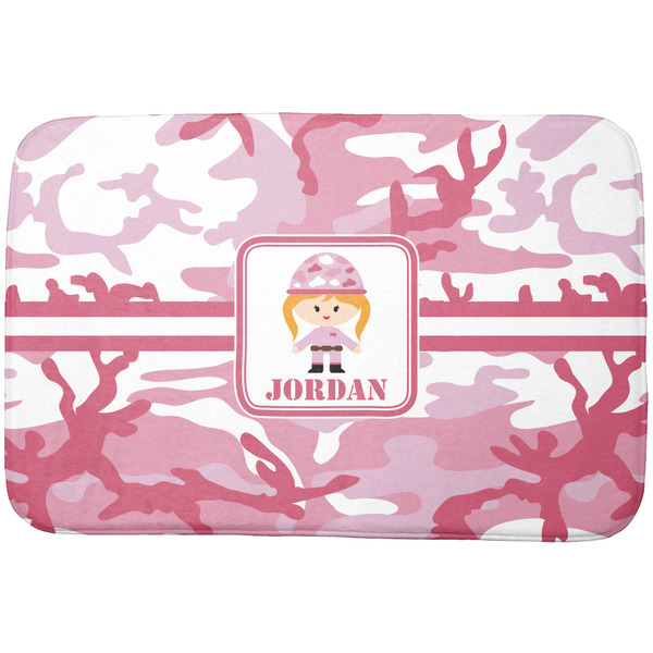 Custom Pink Camo Dish Drying Mat (Personalized)