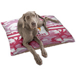 Pink Camo Dog Bed - Large w/ Name or Text