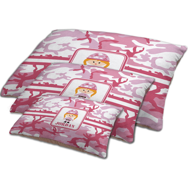 Pink Camo Dog Beds - MAIN (sm, med, lrg)