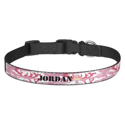 Pink Camo Dog Collar - Medium (Personalized)