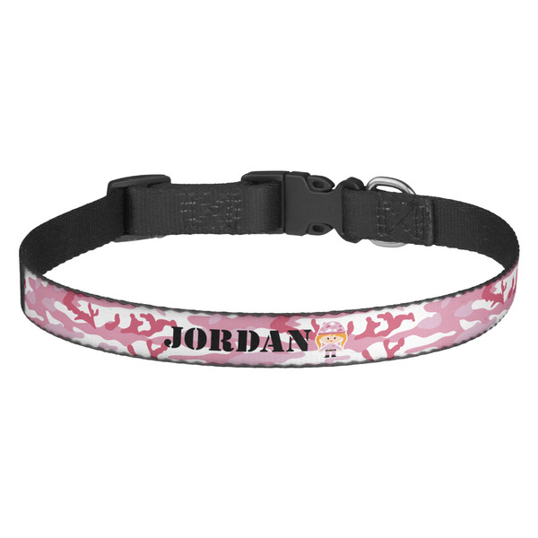 Custom Pink Camo Dog Collar (Personalized)