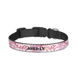 Pink Camo Dog Collar - Small (Personalized)