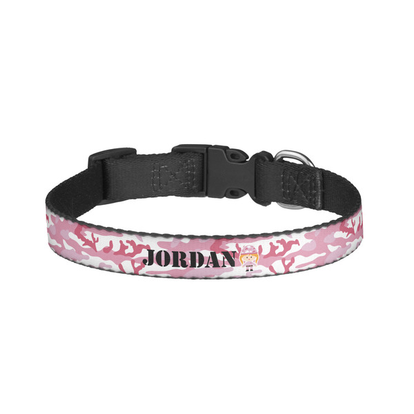 Custom Pink Camo Dog Collar - Small (Personalized)