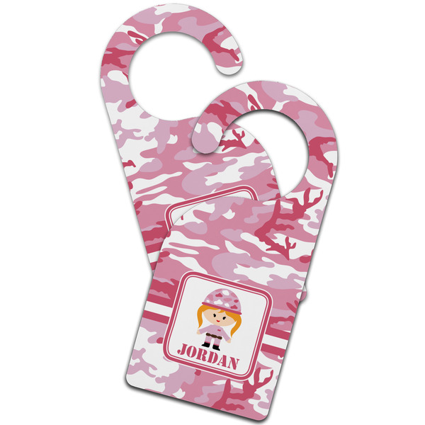 Pink Camo Door Hanger - MAIN