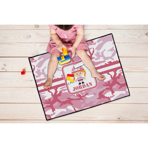 Pink Camo Door Mats - LIFESTYLE kid